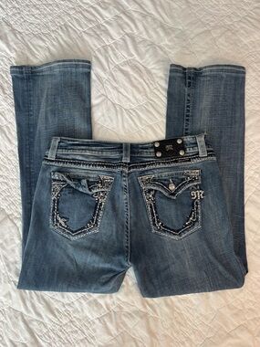 Miss Me Low Waist Embellished Bootcut Jeans